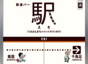 上町台地の鉄道バー「駅」特別公開